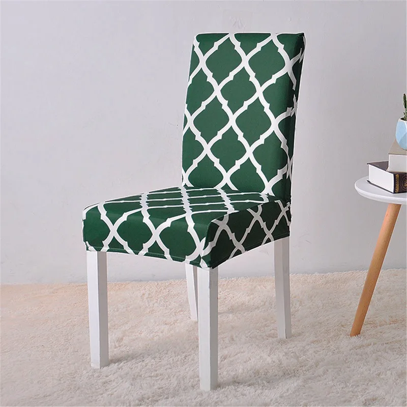 Dark Green Plaid chair cover