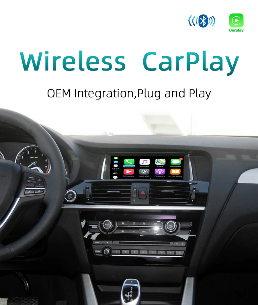 Sinairyu wifi беспроводная Apple Carplay Модифицированная X3 X4 F25 F26 NBT 2013- для BMW Поддержка камеры заднего вида Waze Spotify