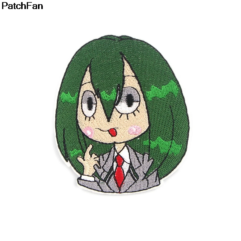 Patchfan My hero Academy, Мультяшные железные нашивки, одежда с вышивкой, лоскутные аксессуары, значки на заказ, A2336