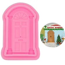 Вилла дача двери силиконовые формы форма для фондана форма для выпечки, шоколада формы украшения торта инструмент вырубка для печенья жаропрочная посуда