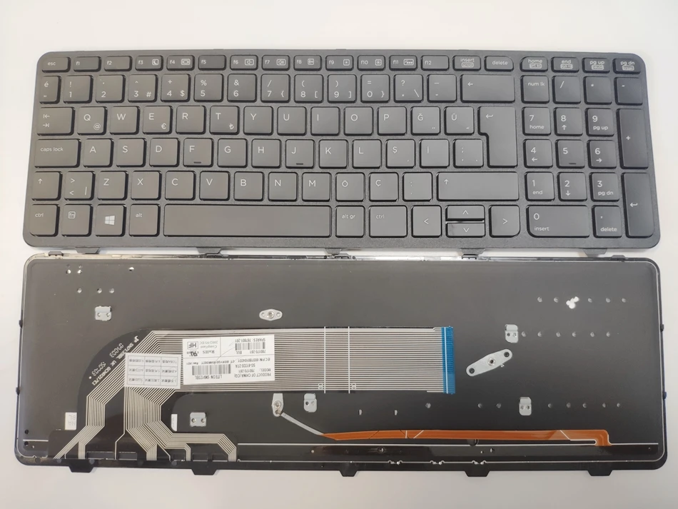 US Germany French Sweden Turkish Hebrew Belgium Bulgaria Backlit Keyboard For HP Probook 450 G0 G1 455 470G1 450 G2 455 G2 G2