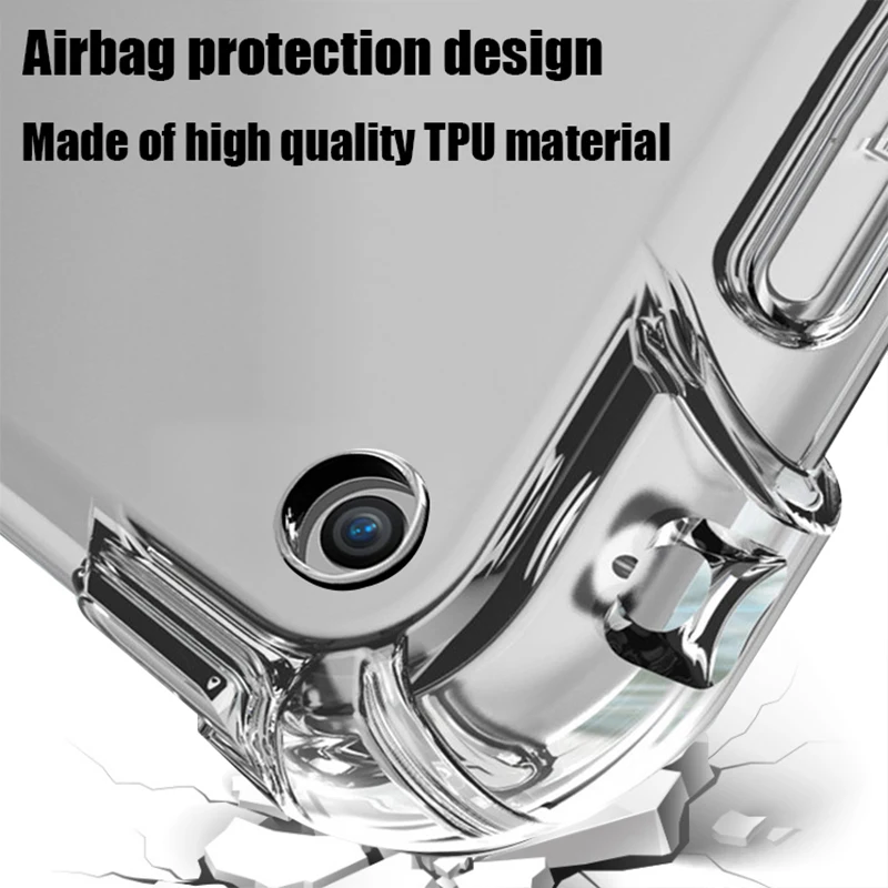 Tablet Case For Apple ipad 9.7" Silicone Soft Shell TPU Airbag Cover Transparent Protection For ipad 6th Model A1893 A1954 ipad case,tablet case