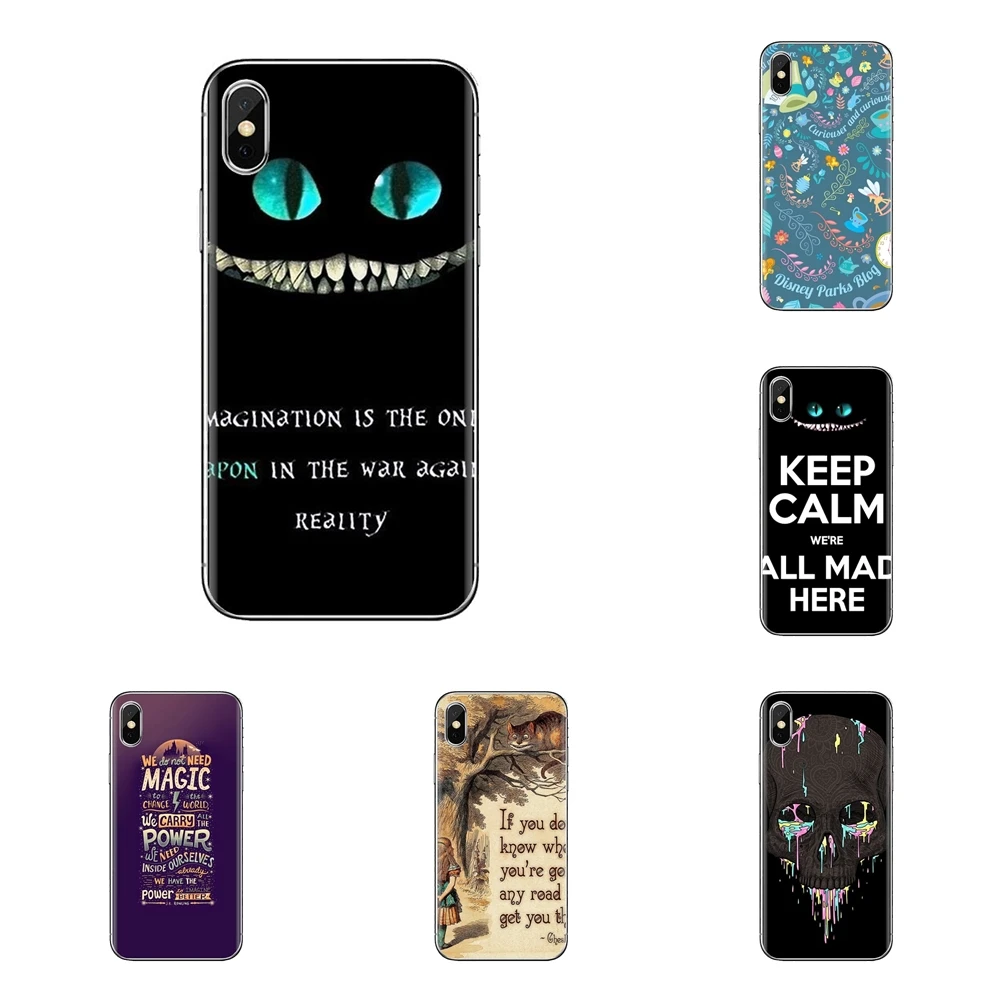 TPU Case Covers we are all mad here wallpaper For Huawei G7 G8 P7 P8 P9 Lite Honor 4C 5X 5C 6X Mate 7 8 9 Y3 Y5 Y6 II 2 Pro 2017 |