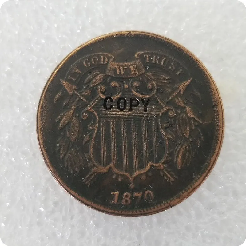 USA 1864-1873 Two Cents COPY COIN - Цвет: 1870
