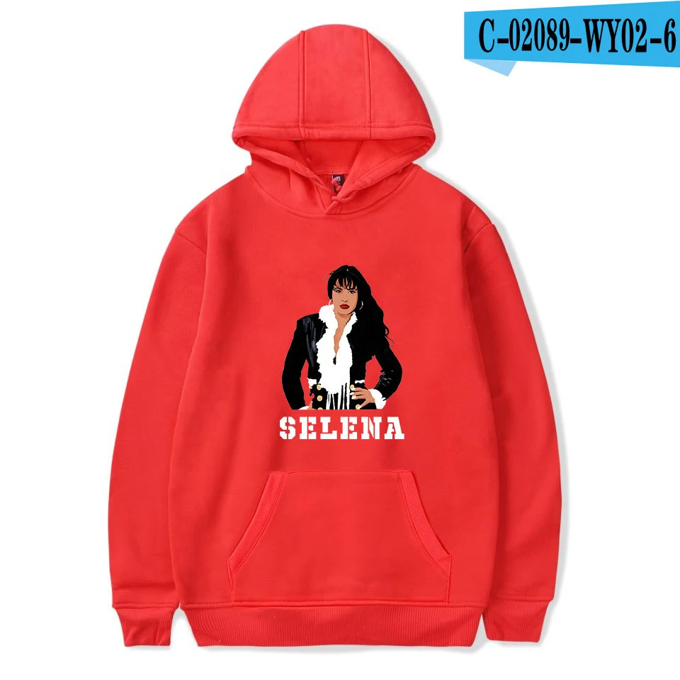 Популярные selena quintanilla горячие спортивные куртки с капюшоном цвета морской волны для женщин и мужчин подходит Толстовка с капюшоном пуловер Осенняя Толстовка для женщин - Цвет: As picture