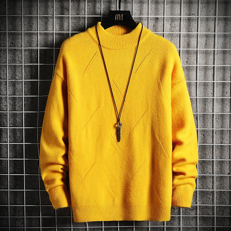 

New Fashion 2022 Autumn Winter Men Wool Pullovers Man Sweaters Pullover knitted sweater men Clothes