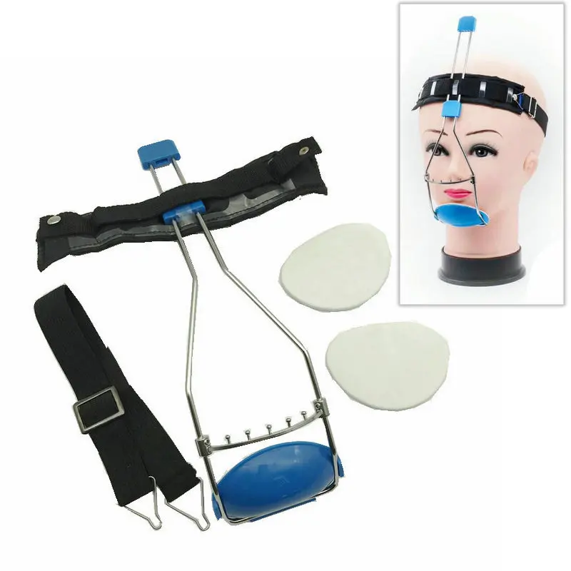  Dental Orthodontic Face Mask Orthodontic Bi-crib Adjustable Headcap Dental Headgear Double Bars Fac