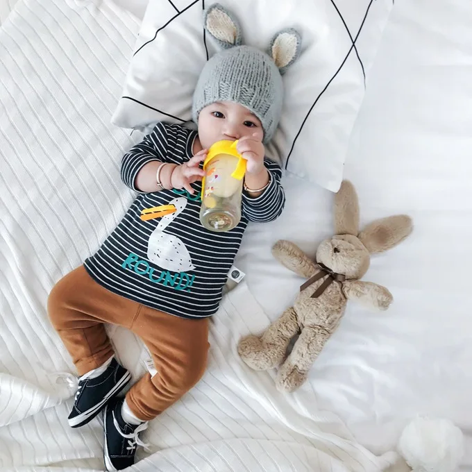 Детские леггинсы Mini Babe City Crawler, новые стильные зимние плотные детские штаны с начесом, штаны для малышей
