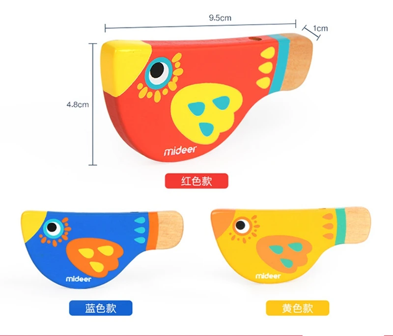 Деревянные музыкальные инструменты для детей мультфильм птица свисток детское дерево Обучающие Развивающие игрушки для детей музыкальный свисток