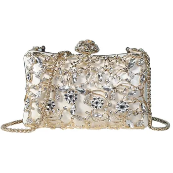 

Fashion Diamond Dinner Clutch Shoulder Messenger Chain Bag Cross-Border Messenger Bag