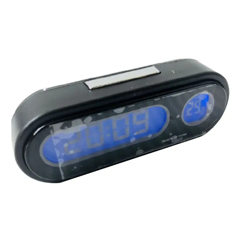 

2 In 1 Mini Digital Thermometer Clock Automobiles Decor Interior Accessories Car-Styling Ornaments Car Decoration Home Bedroom