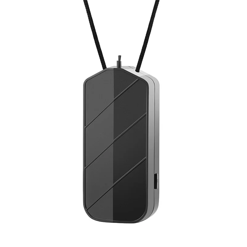 Personal Wearable Air Purifier with Led Light Necklace Mini Portable Freshener Ionizer Negative Ion Generator Black | Бытовая техника