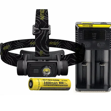 HC60 3400mAh I2 Original Nitecore HC60 1000 Lumens CREE XM-L2 U2 LED USB Rechargeable Headlamp with 3400mAh 18650 Battery - Emitting Color: HC60 3400mAh I2