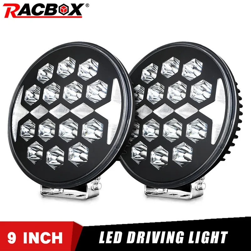 

RACBOX 9 Inch 150W High Power LED Work Light Spot Beam Driving Fog Lamp For Jeep ATV UAZ SUV 4WD 4x4 Truck Tractor Car Retrofit