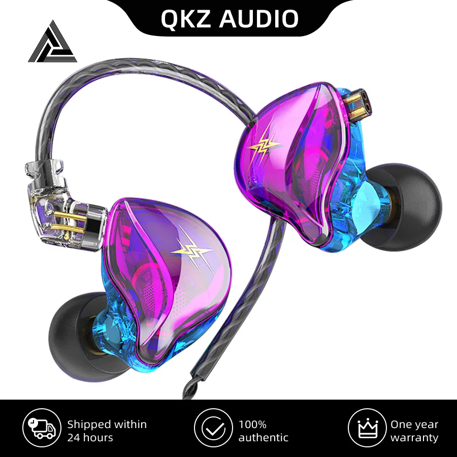 QKZ ZXT EDX профессиональные наушники 1 динамические Hi-Fi наушники-вкладыши с басами