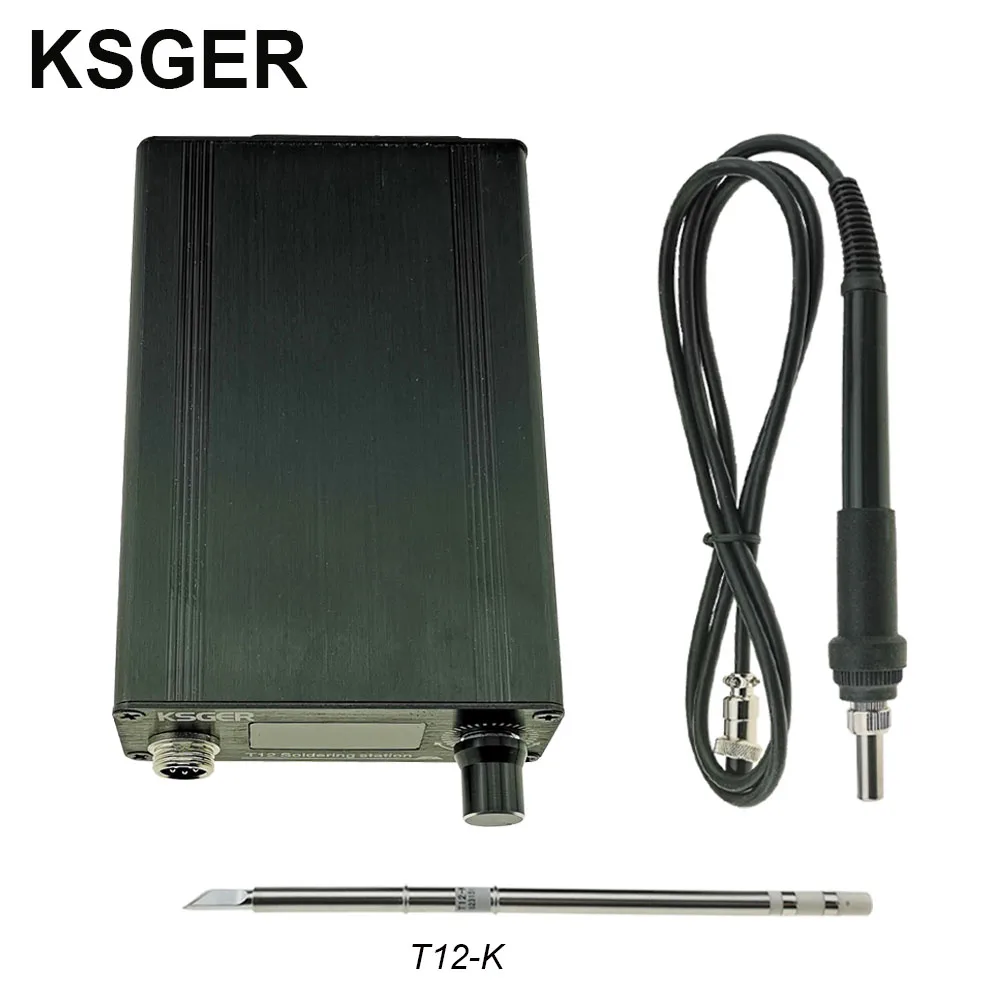 KSGER T12 паяльная станция DIY STM32 V3.1S OLED инструменты паяльник T12 железные наконечники алюминиевый сплав 907 ручка металлическая подставка быстрый нагрев - Цвет: Sets 1
