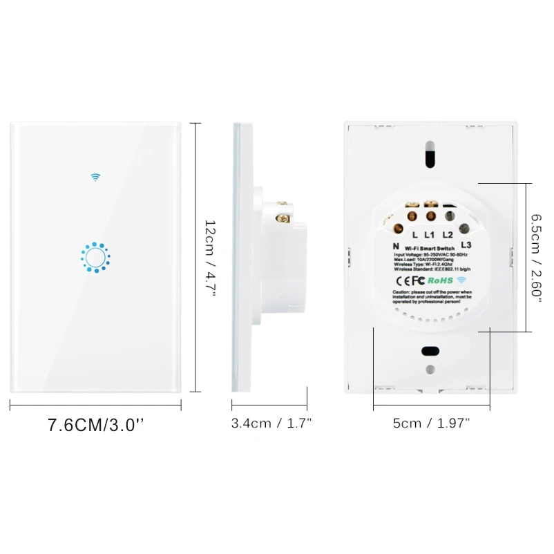 Новый горячий пресс-переключатель умный Wifi водный HeaterSwitch котел Alexa переключатели Google Home голосовой разъем для США открытый таймер 4G