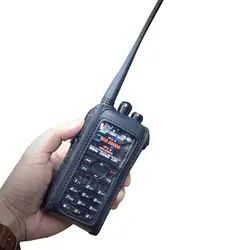 Мягкий чехол кожаный чехол для иди и болтай walkie talkie “иди и anytone AT-D878UV плюс Ham радио