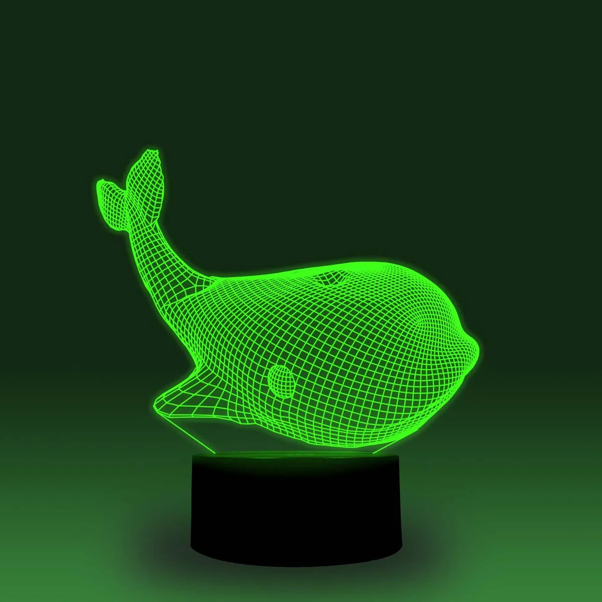 NiteApps 3D Кит светодиодный ночник настольная лампа иллюзия Лампа подарок на день рождения приложение/сенсорное управление