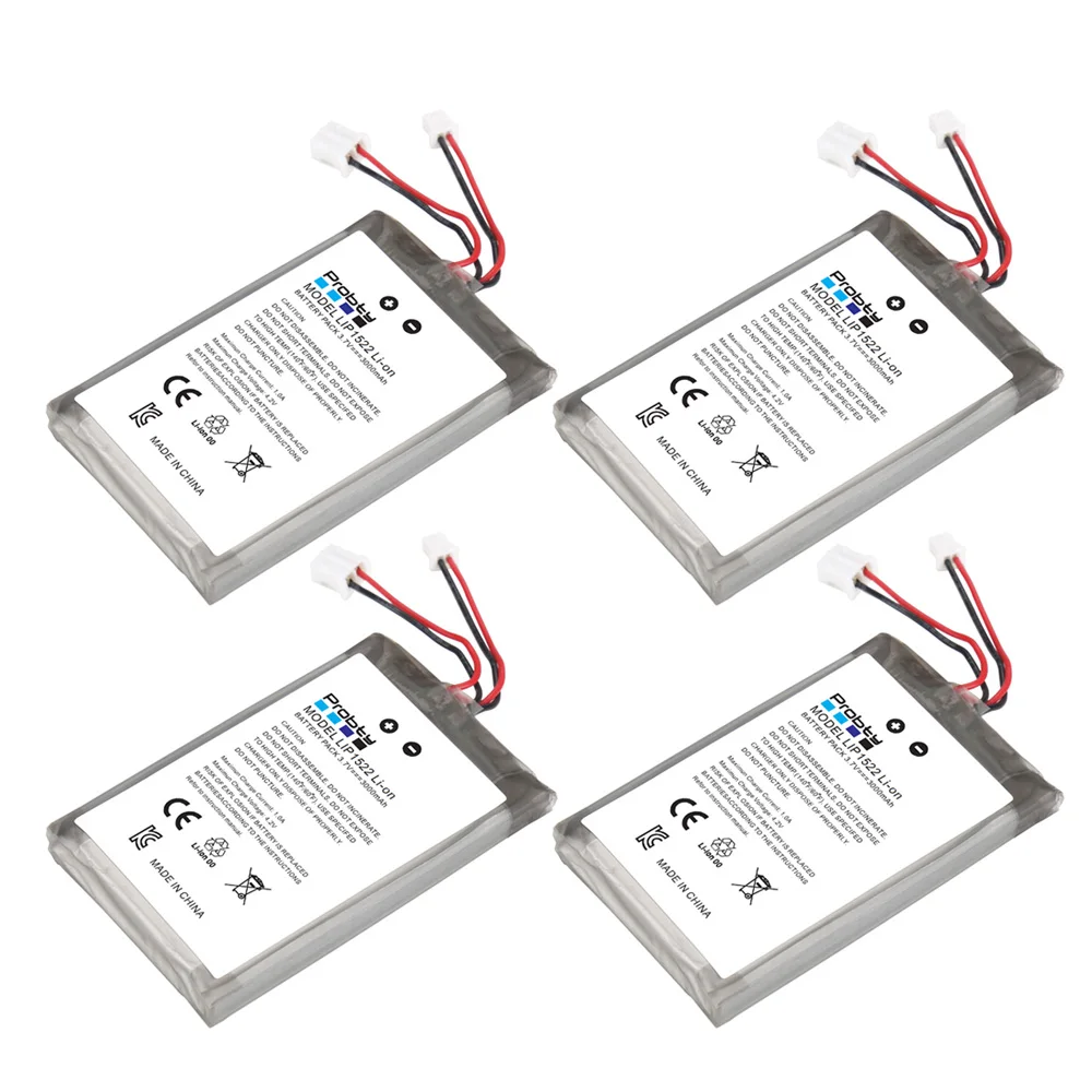 4Pcs 3000Mah Batteria Per Sony Ps4 Ps4Pro Controller Playstation 4 V4 V1 V2 Dualshock Cuh-Zct2, Cuh-Zct2E, Cuh-Zct1E, Cuh-Zct1U