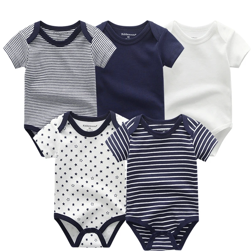 Baby Rompers 5-pack infantil Jumpsuit Boys girls clothes Summer High quality Striped