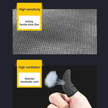 

2PCS Beehive Sleep-proof Sweat-proof Professional Touch Screen Thumbs Finger Sleeve for Pubg Mobile Phone Game Gaming Gloves