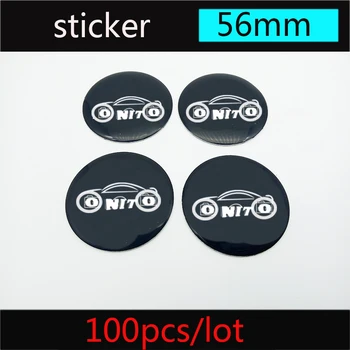 

Best selling 100pcs/lot 56mm Auto Wheel Center cap sticker car wheel logo emblem sticker car styling for bmw E60 E90 F10 F30 e36