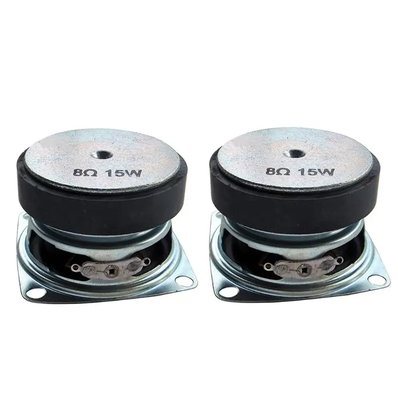 A Комплект из 2 предметов, 2 дюйма мини Портативная аудио колонка 4/8Ohm 8/15W полный спектр мультимедиа Динамик для дома Театр звук Системы DIY 24BB - Цвет: A