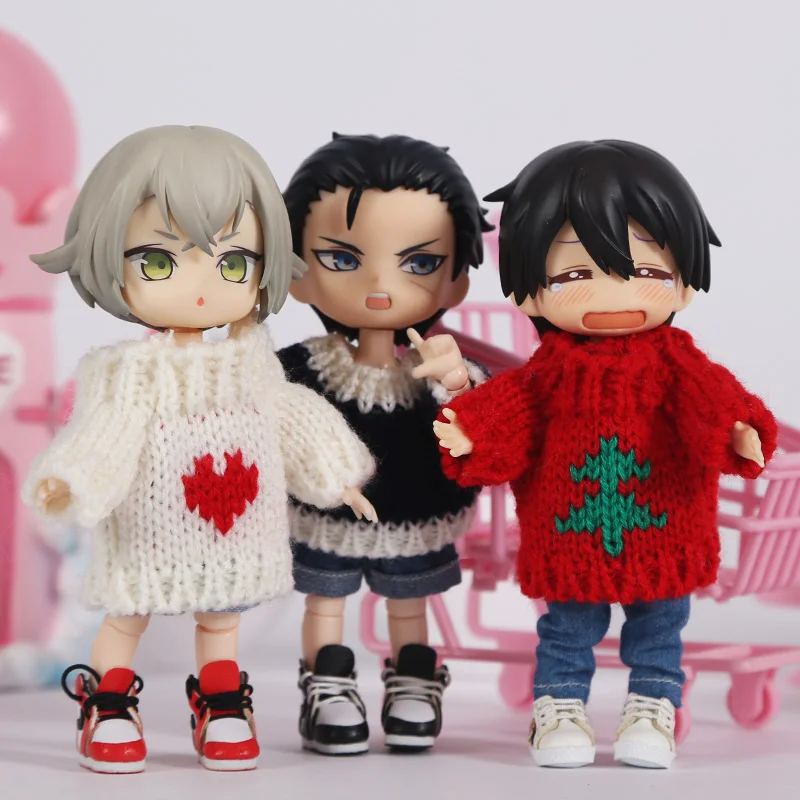 OB11 Детские куклы аксессуары для кукольной одежды новогодний свитер 1/8 BJD Obitsu11 с