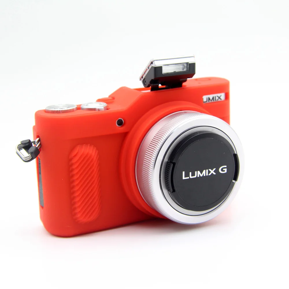 Красный Мягкий силиконовый чехол для камеры из ТПУ и резины для Panasonic GF10 для камеры Lumix GF-10 - Цвет: Красный