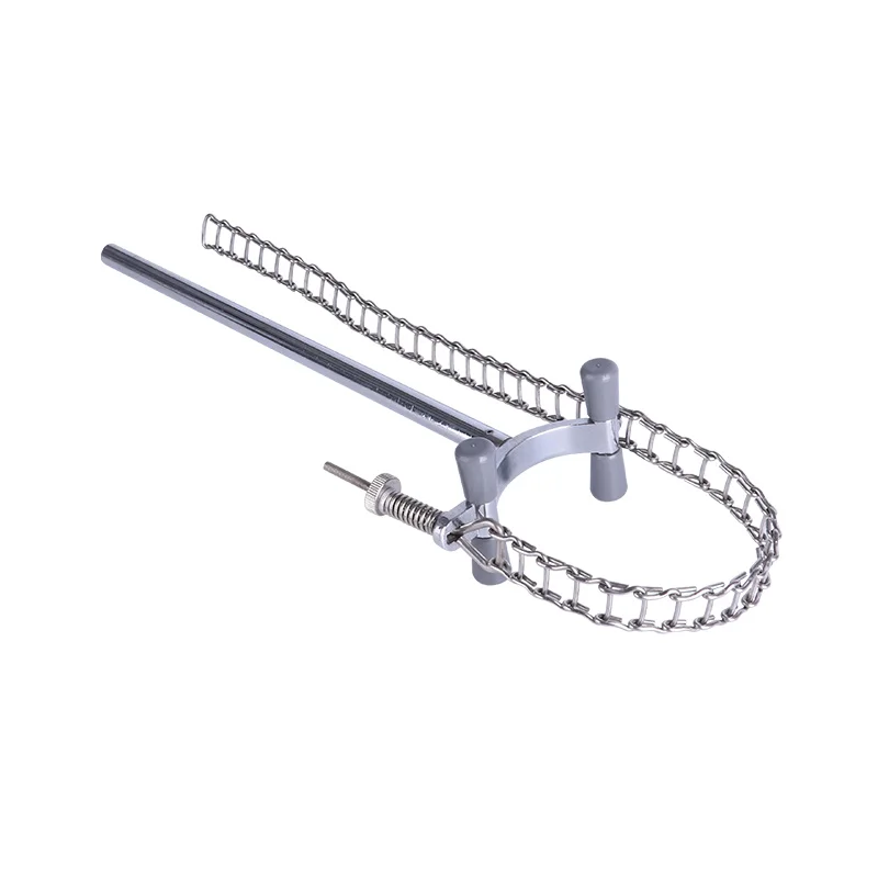 Stainless Steel Lab Chain Clamp - For 80-150mm Beakers & Flask Containers