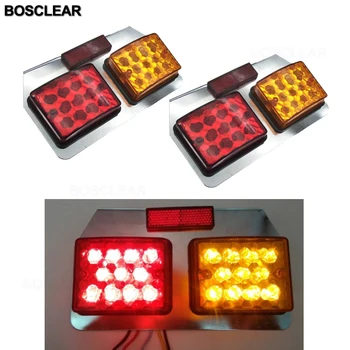 

2x Waterproof LED Trailer Truck Brake Light Tail Brake Stop Rear Reverse Turn Light Warning Lamp for Trailer Caravans UTE Boat