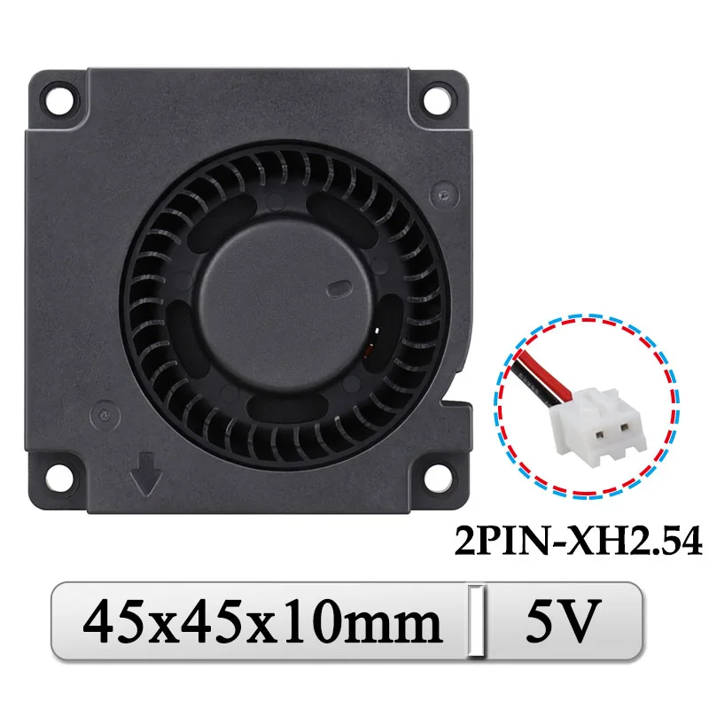 2Pcs Gdstime DC 5V Blower Fan 45mm 45mmx45mmx10mm 3D Printer Cooling 45x10mm 4.5cm Micro Plastic Turbo | Компьютеры и офис