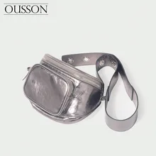 OUSSONFashion Women Handbag Genuine Leather waist bag Lady Casual Tote Female Crossbody Messenger Purse balk Shoulder Bag