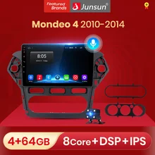 Junsun V1 Android 10.0 Dsp Ai Voice Control Auto Radio Multimedia Video Player Voor Ford Mondeo 4 2010-2014 geen 2 Din Autoradio