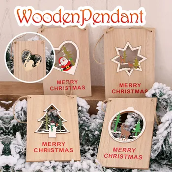 

4pc Christmas Horse Pendants Pendants Toys Small Gifts Prizes Decorations Home party Hanging Pendant Ornament Decoration