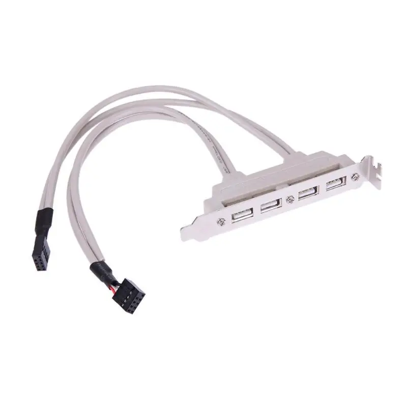 4 порта USB 2 0 Женский винт на материнскую плату 9pin заголовок Панель Крепление