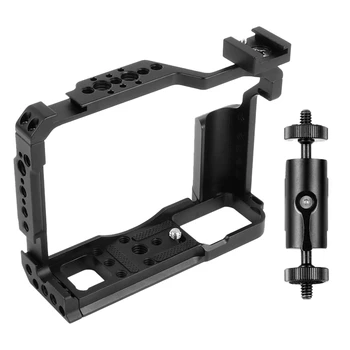 

CNC Camera Cage for Fujifilm XT20 XT30 Video DSLR Protective Frame 1/4 3/8 Cold Shoe with Universal Arm Expansion