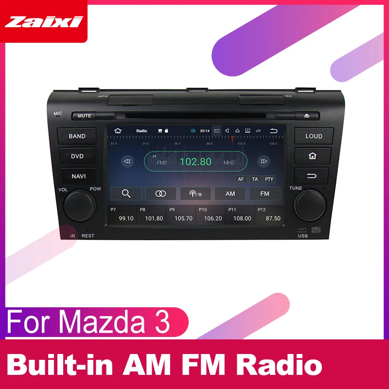 Excellent ZaiXi 2 DIN Auto DVD Player GPS Navi Navigation For Mazda 3 2006~2012 Car Android Multimedia System Screen Radio Stereo 4 Excellent ZaiXi 2 DIN Auto DVD Player GPS Navi Navigation For Mazda 3 2006~2012 Car Android Multimedia System Screen Radio Stereo 4