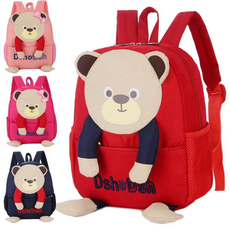 

Kindergarten CHILDREN'S School Bags 1-3-6-Year-Old GIRL'S And BOY'S Cartoon Cute Little Bear Travel Backpack Young STUDENT'S Bac