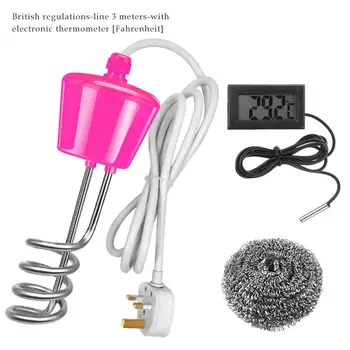 

3000W Stainless Steel Suspended Immersion Electric Water Heater Boiler Electric Heating Rod For Inflatable Bathtub Pool Safe