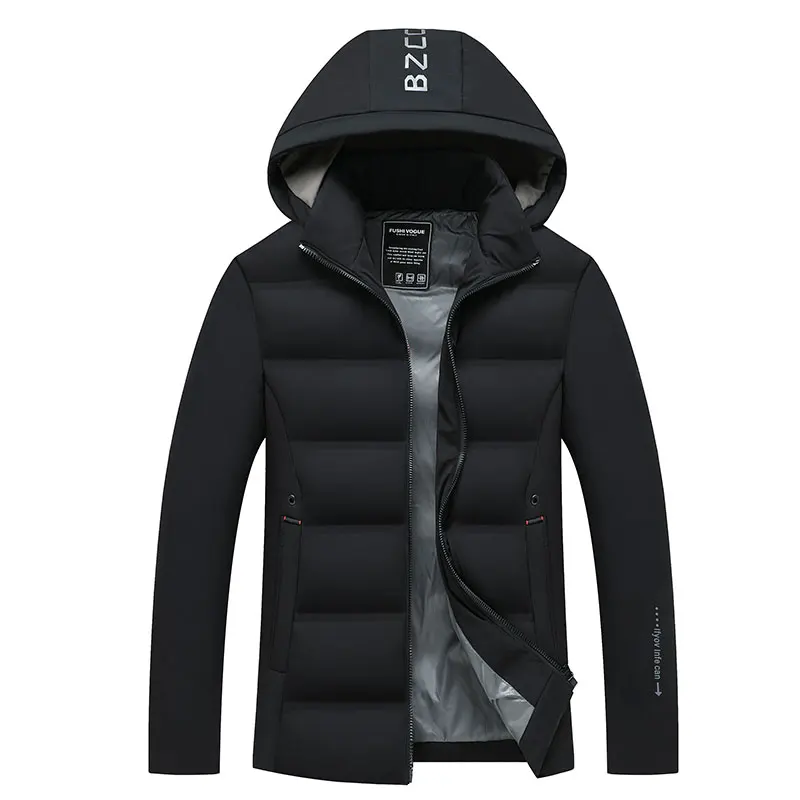 Мужская Зимняя Толстая флисовая куртка, новинка, пальто с капюшоном, повседневный толстый пуховик, мужская Тонкая Повседневная хлопковая стеганая куртка, XL-4XL