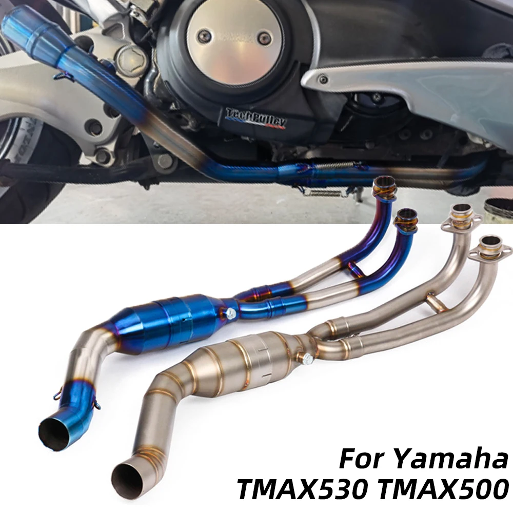 

REALZION Motorcycle Stainless Steel Exhaust Pipe Slip-On Pipe Muffler For Yamaha TMAX530 TMAX500 T-MAX TMAX 530 500 2012-2021