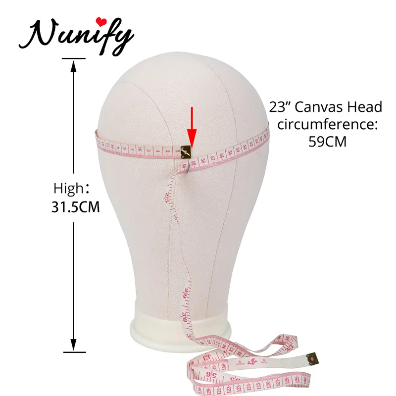 Nunify Брезентовая подставка на голову для наращивания волос, витрина для укладки головы манекена с бесплатной доставкой, держатель для крышки парика, т иголки