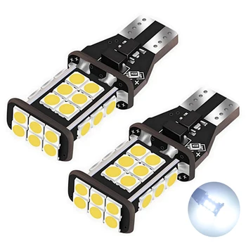 

2PCS T15 W16W LED Bulb Car Backup Reserve Lights For Hyundai Tucson 2017 Creta Kona IX35 Solaris Accent I30 12V White CANBUS