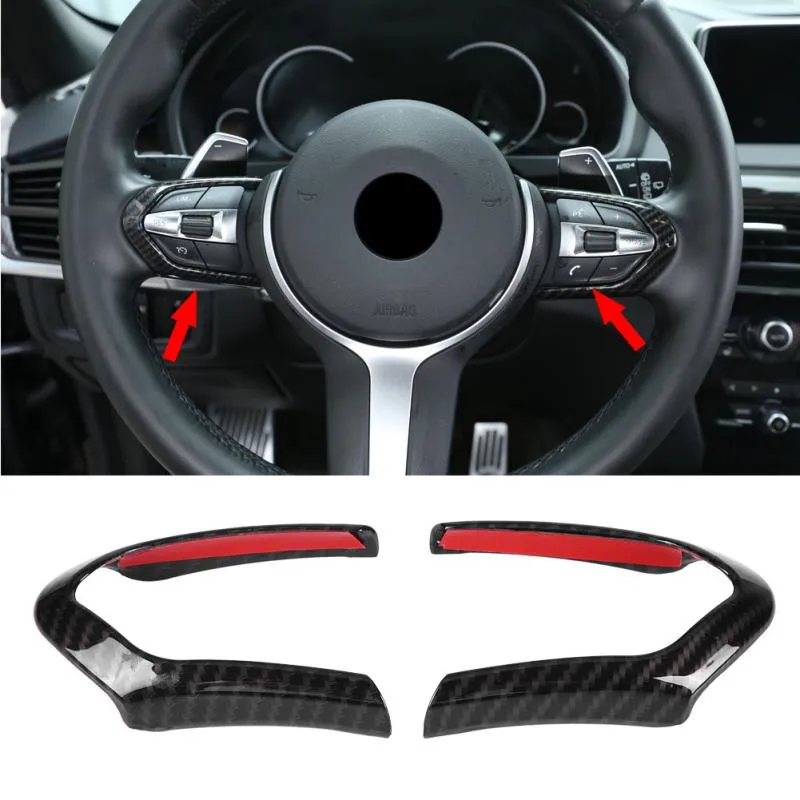 

For BMW F10 F20 F13 F15 F16 X5 X6 F30 1 2 3 4 5 6 Series M sport Car Interior Steering Wheel Decoration Strip Frame Trim Sticker
