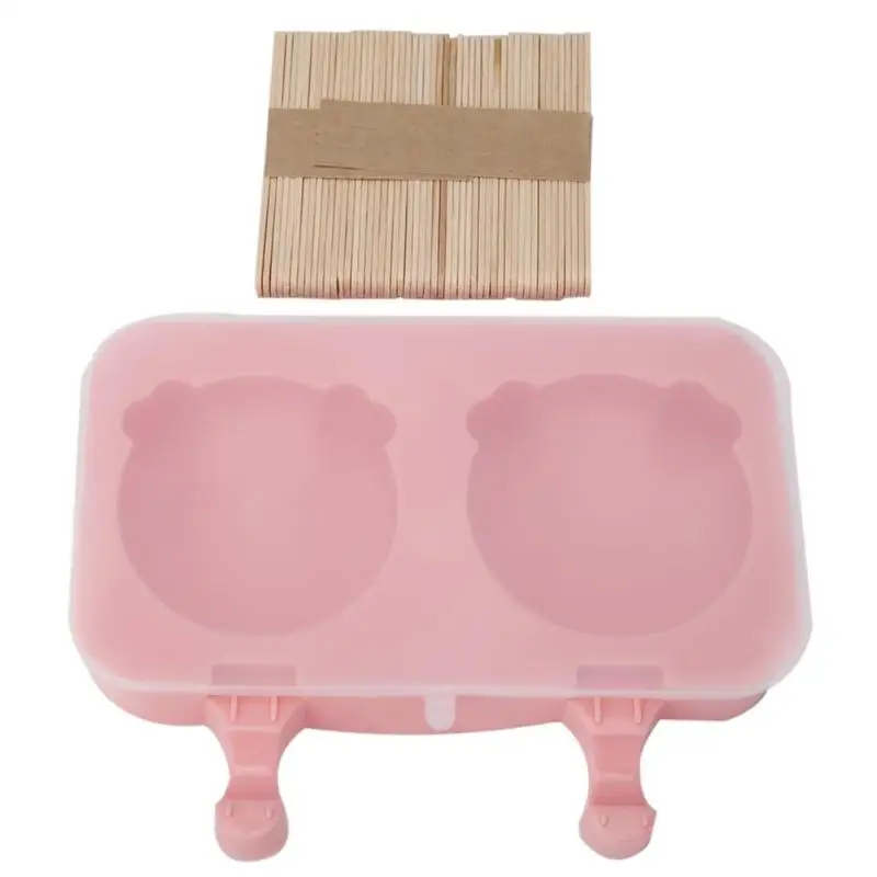 Ice cream mould-B 2 формы силиконовая форма для изготовления мороженого практичная розовая форма ручной работы набор Инструменты для самостоятельного декорирования необходимые бытовые кухонные гаджеты - Цвет: Ice cream mould-B