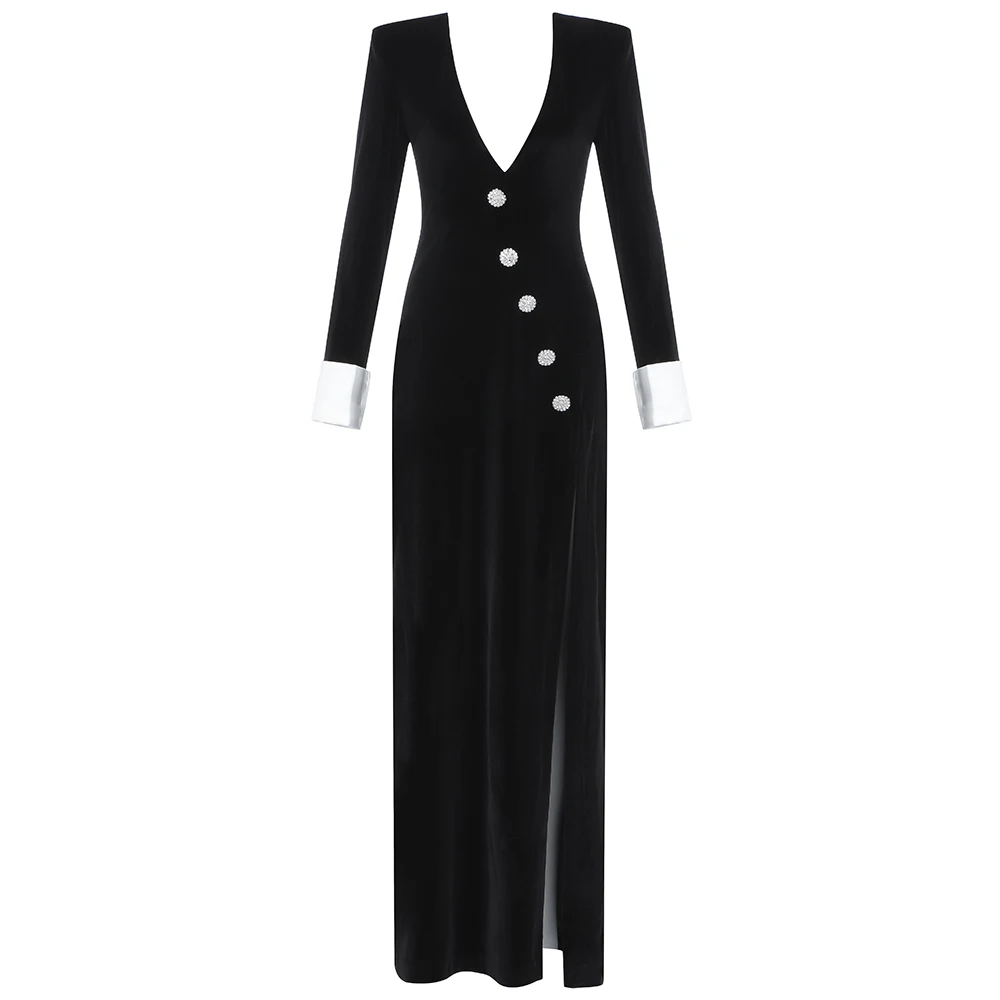 2020 New Winter Women Elegant Long Sleeve Bodycon