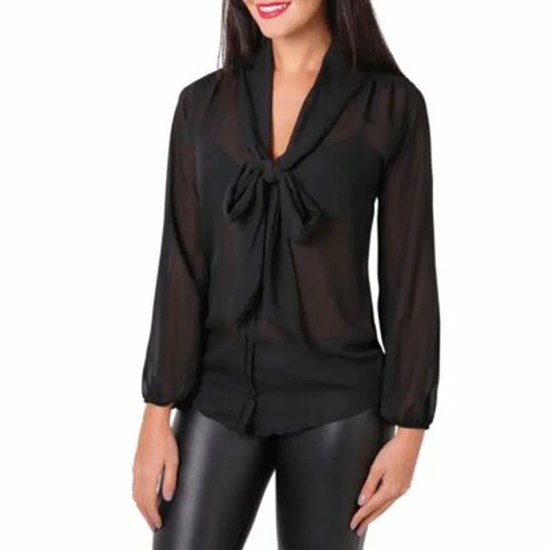 Fashion Elegant Chiffon Blouses 