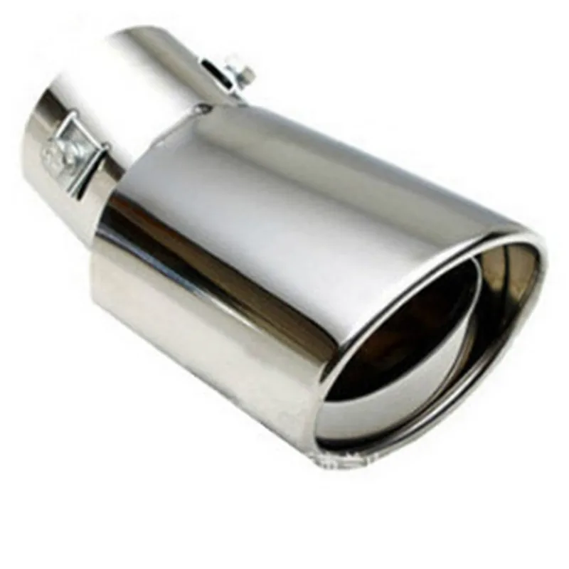

Car Universal Round Bend Stainless Steel Chrome Exhaust Tail Muffler Tip Pipe